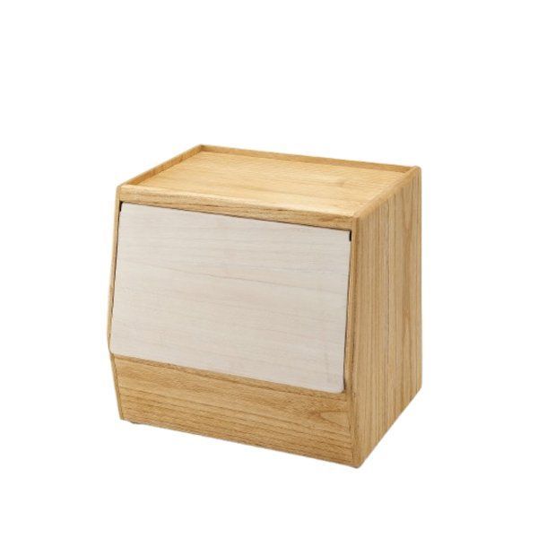 桐 やさい櫃 ストッカー 木製 天然木 日本製 フラップ扉 すのこ棚 kirisai キッチン収納 キッチン用品 キッチングッズ