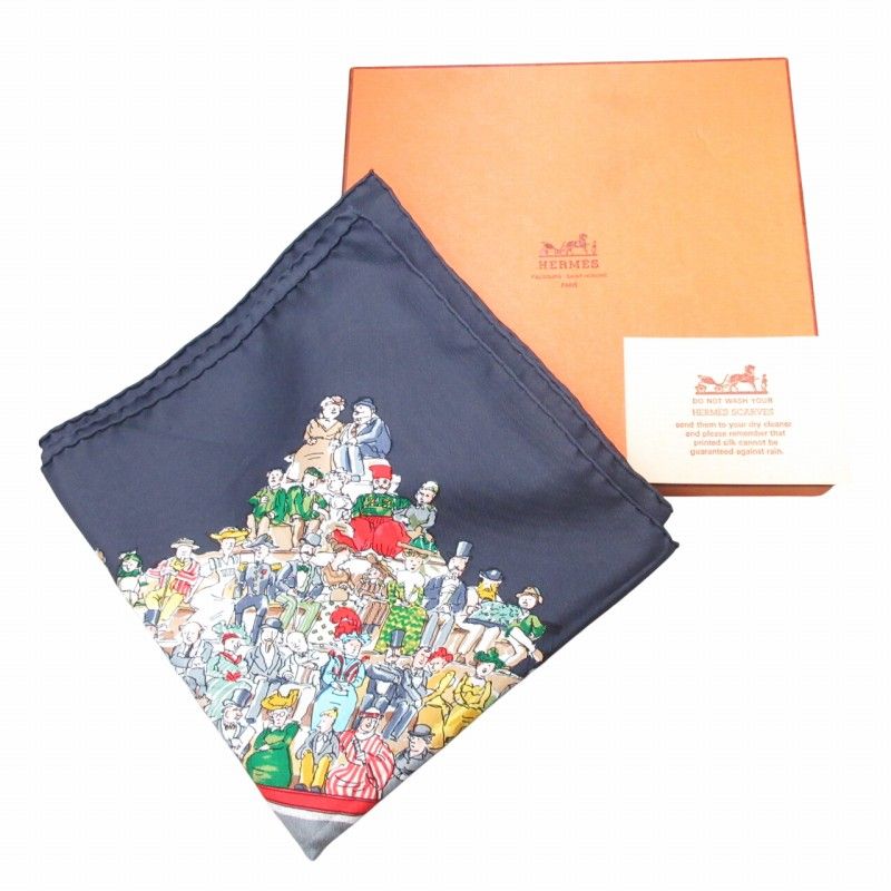 エルメス HERMES カレ90 美品 CIRQUE MOLIE モリエサーカス