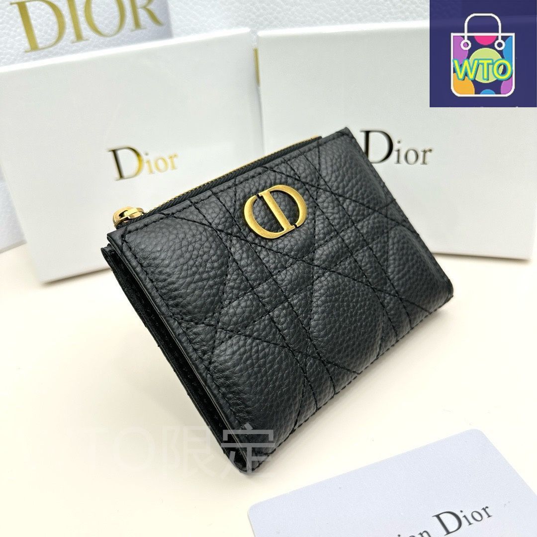 今日 Dior ディオール ショートウォレット PVCとレザーを組み合わせた多機能で実用的な デザイン