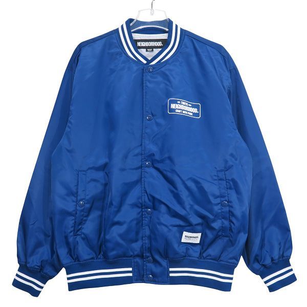 NEIGHBORHOOD ネイバーフッド 23SS BASEBALL JACKET 231TSNH-JKM04 ベースボール ジャケット ブルー アウター サイズM octk