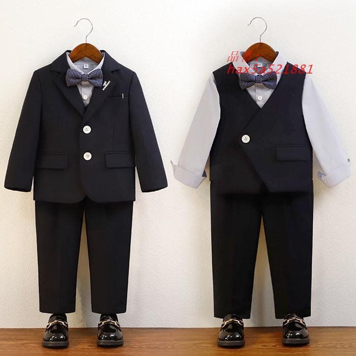 キッズスーツ 男の子 子供 スーツ 6点セット キッズ 入園式 フォーマル 発表会入学式 こども 入学式入 男の子スーツ hax5a521881