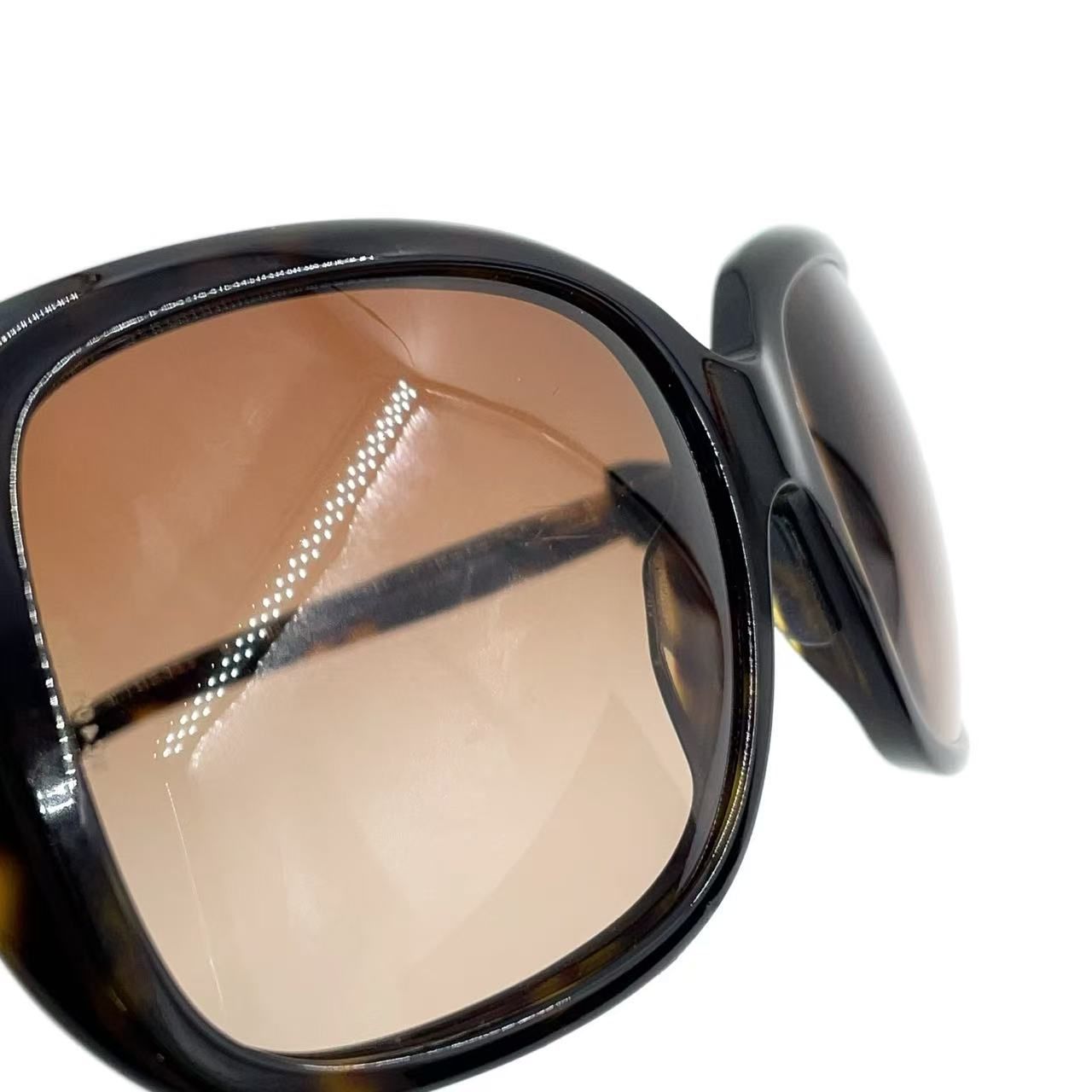CHANEL リボン鼈甲柄　サングラス CHANEL リボン べっ甲柄 プラスチック ブラウン サングラス