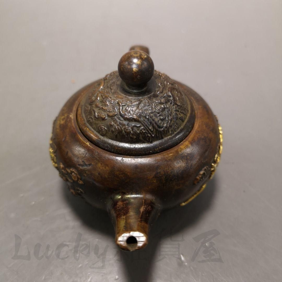 銅製 龍鳳急須 徳利 茶道具 装飾品 工芸品 置物 - メルカリ