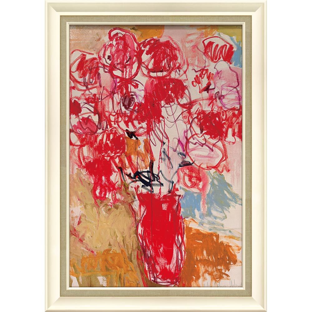 水彩画　朝靄の並木 水彩画 朝靄の並木 水彩画 風景画 木製フレーム付き 水彩画 木製