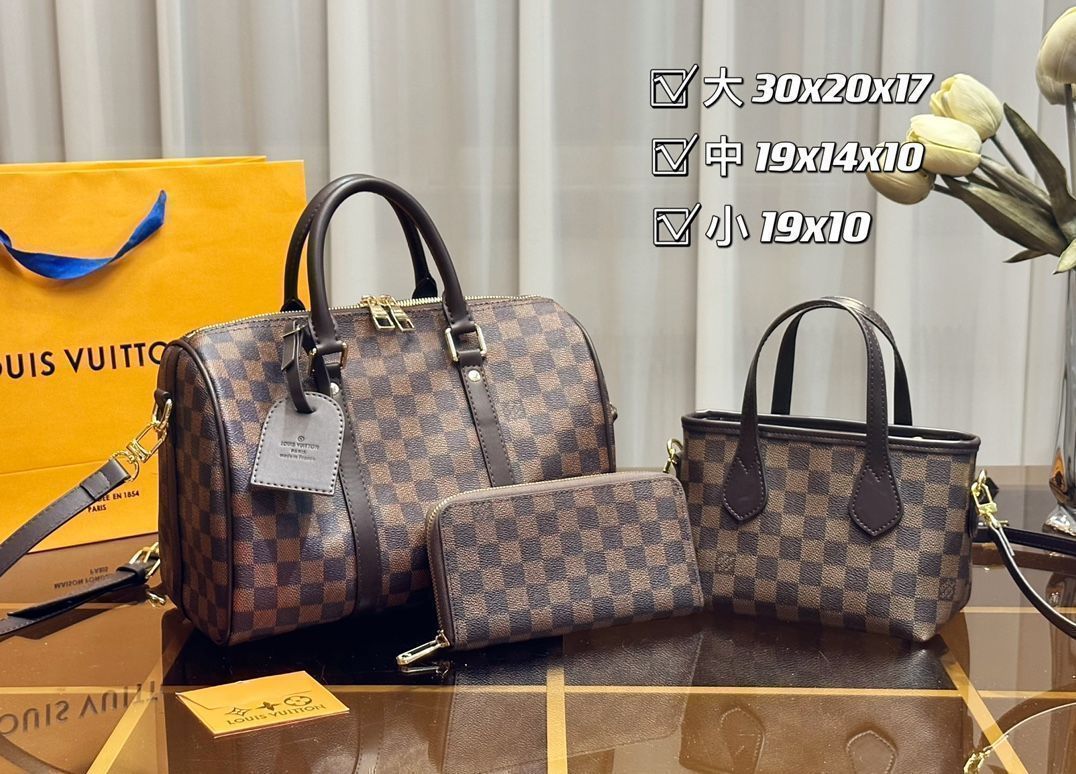 LOUIS VUITTON ルイヴィトン トートバッグ ショルダーバッグ 財布 3点セット｜ ｜