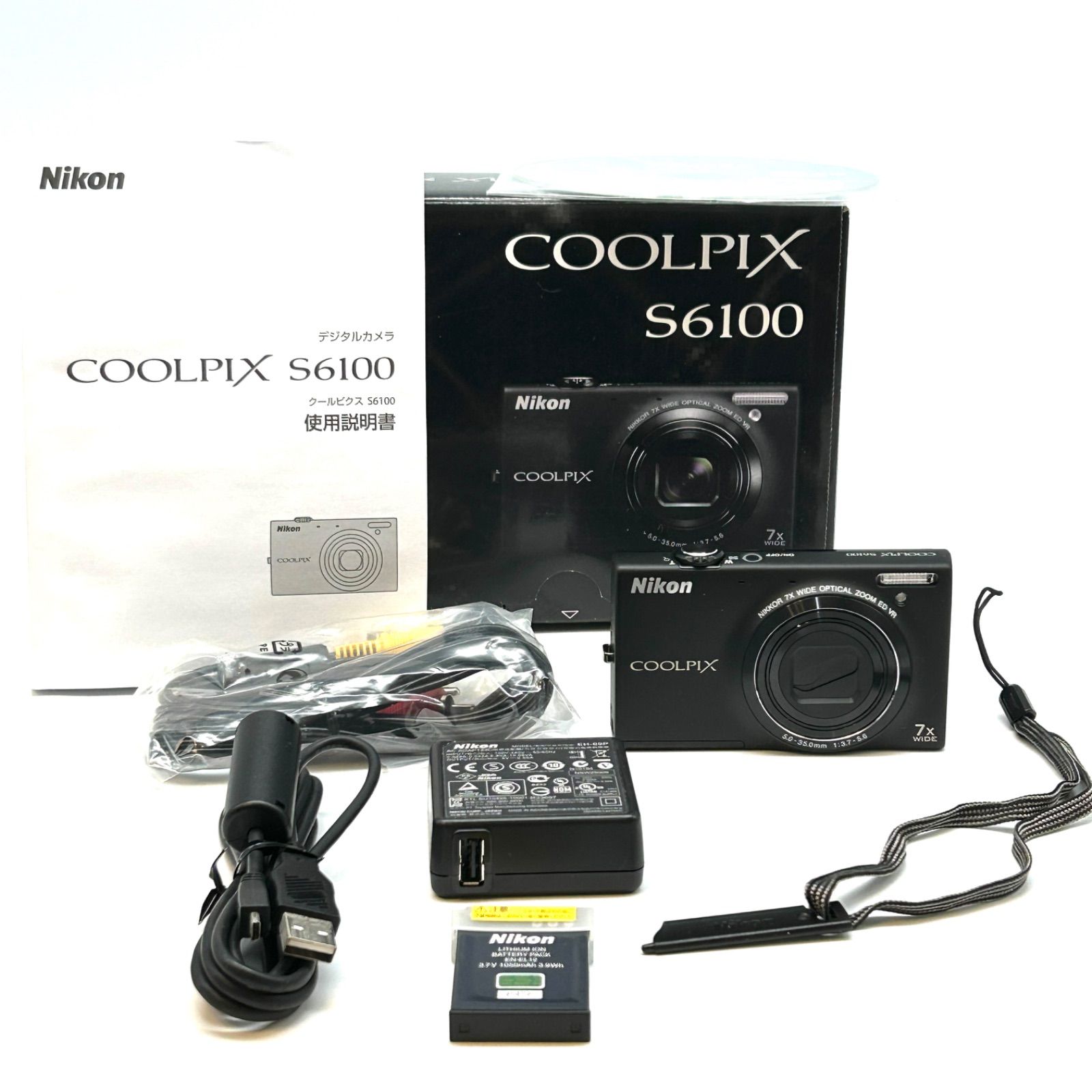 NikonデジタルカメラCOOLPIX S6100 ノーブルブラック S6100BK NikonデジタルカメラCOOLPIX S6100 ノーブルブラック S6100BK