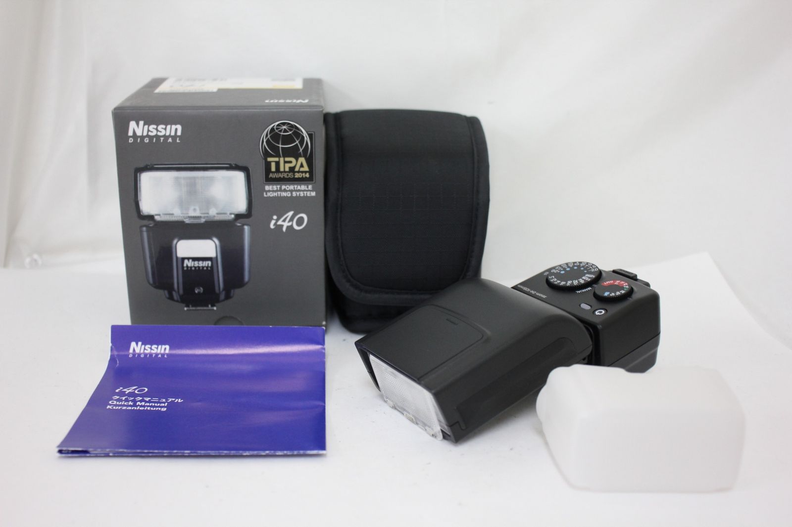 返品保証 元 き ニッシン Nissin Digital i40 ソフトケース付き フラッシュ ストロボ M6222