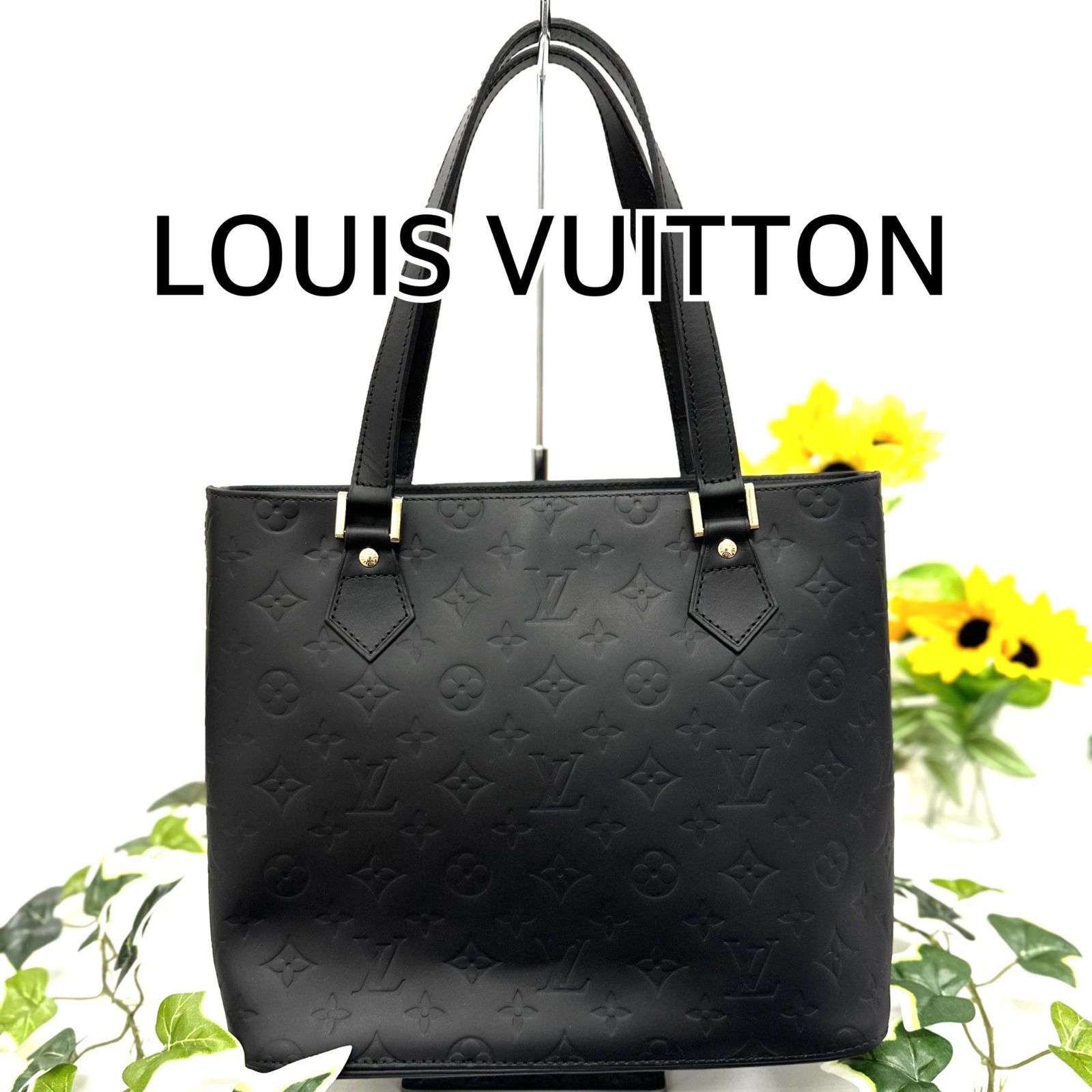 LOUIS VUITTON ルイヴィトン ヴェルニ ヒューストン トートバッグ マット ブラック 黒 - メルカリ