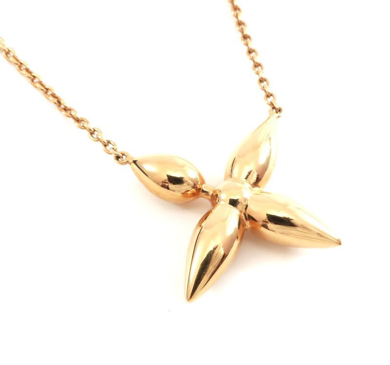 未使用 ルイヴィトン コリエ ルイゼット ネックレス ゴールド M00365  