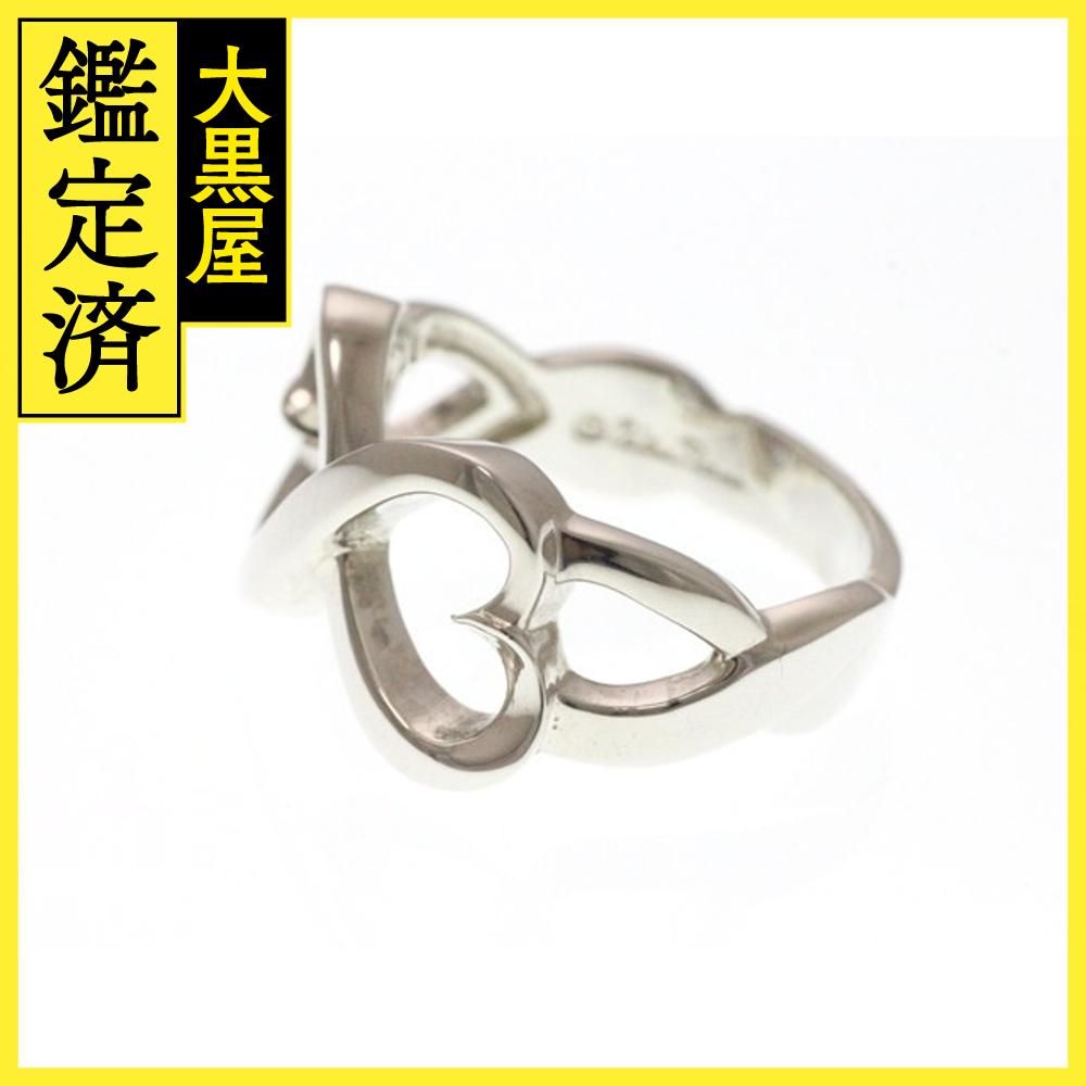 ティファニー ダブルラビングハート リング 925(シルバー) 【473  