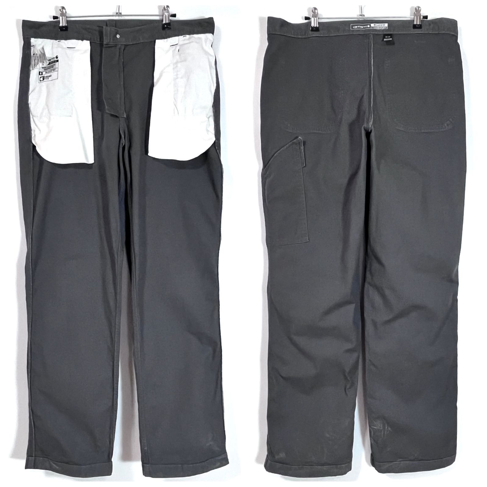 Carhartt カーハート W36L32 刺繍ロゴ ストレッチ ライトオンス ライト