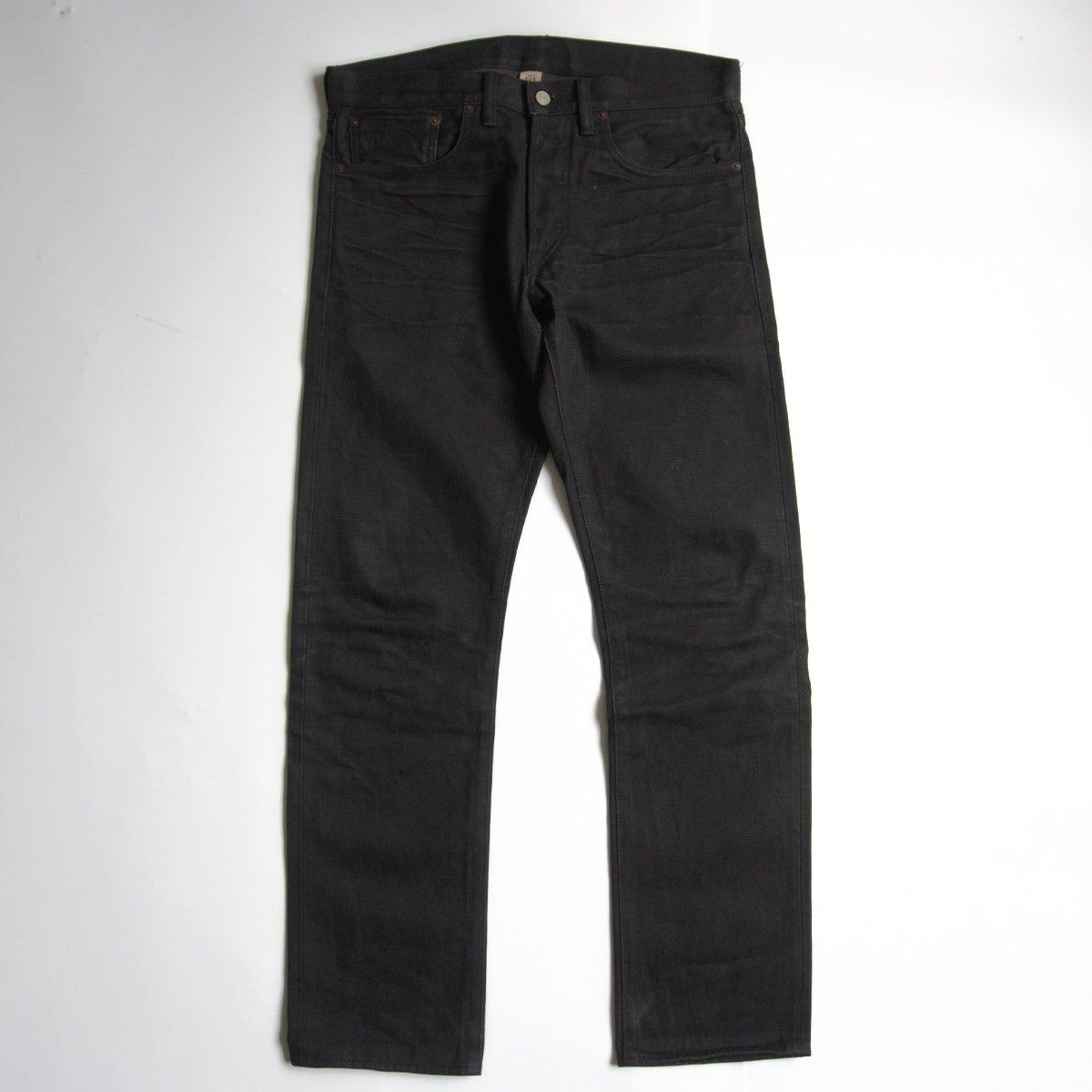 美品】RRL 【NEW BLACK ON BLACK SLIM FIT JEANS】32×32 スリム