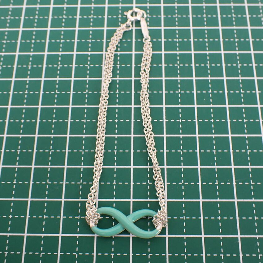 ティファニー 925 インフィニティ ブルー ブレスレット//g499-31  