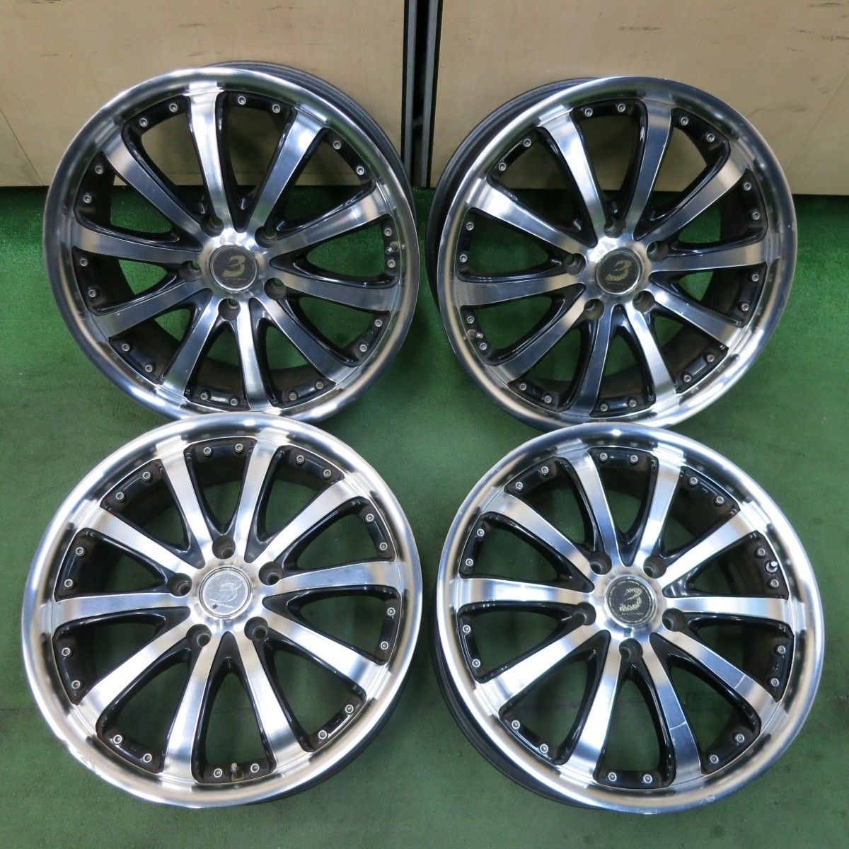 4本 LOXARNY EX BYRON STINGER BADX 17インチ ホイール ロクサーニ バイロン スティンガー 17×7J PCD114.3|5H 5031405SYホ