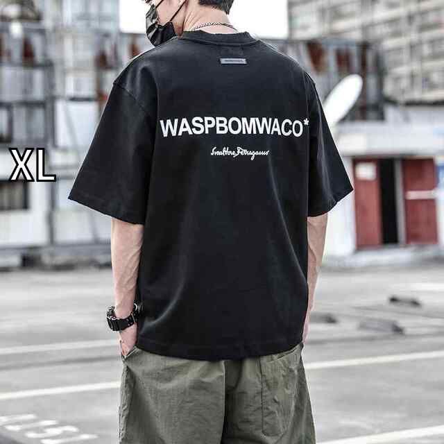 XL メンズ ファッション 服 男性用 オシャレ シンプル 大人 かっこいい 大きいサイズ ストリート 紳士服 380 g ヘビー レター プリント 半袖 T シャツ 夏 ゆったり 綿 ウォッシュ T シャツ