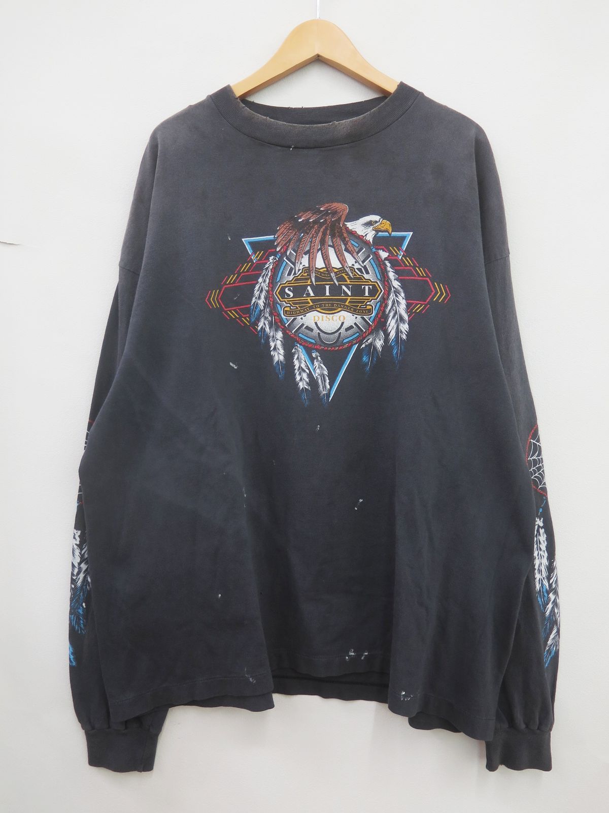 SAINT MICHAEL×TEFLON DISCO セントマイケル|テフロンディスコ SM-HR8-0000-C40 25SS SAINT DISCO ML LS TEE ロングTシャツ XXL