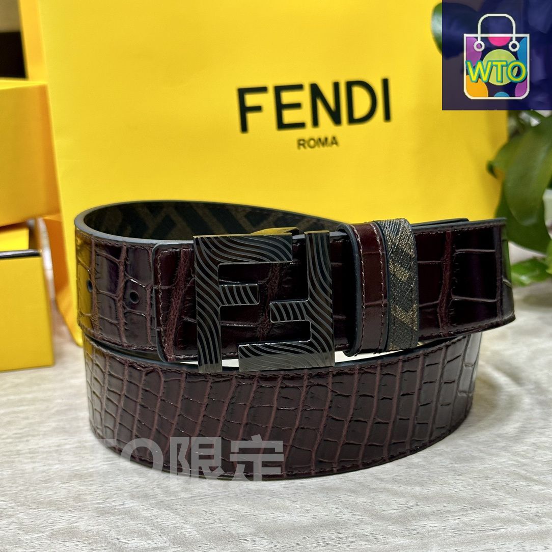 FENDIカジュアルベルト フェンディ FENDI FENDI FFベルト 8C0648 ASUP レザー （F0QVK