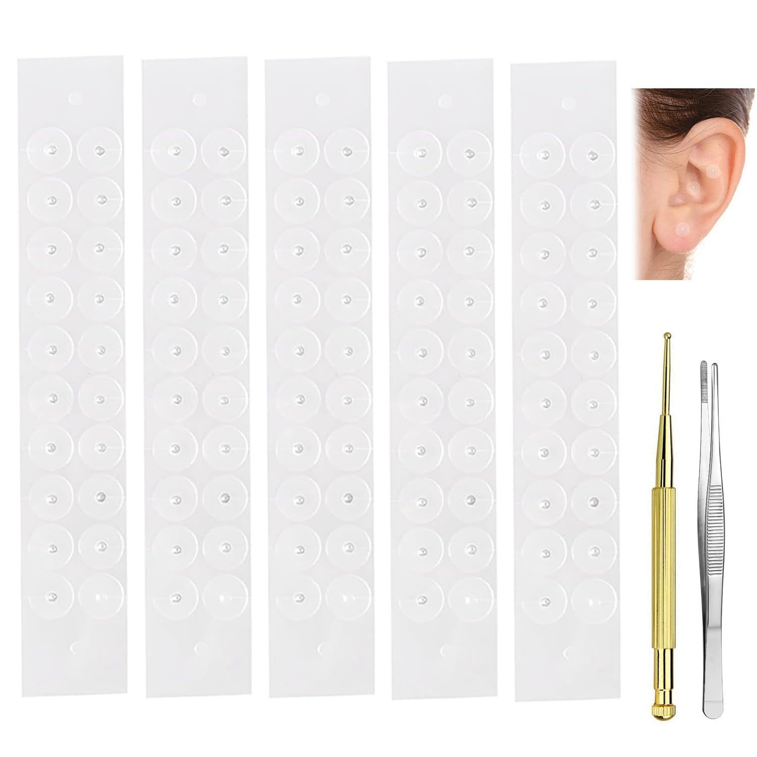 新品 耳つぼジュエリー 耳ツボジュエリーシール 100粒入り 耳