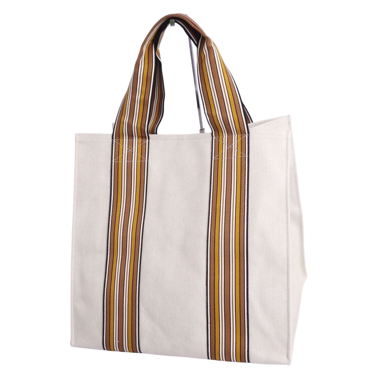 極美品 ロロピアーナ LoroPiana バッグ トートバッグ キャンバス レザ 