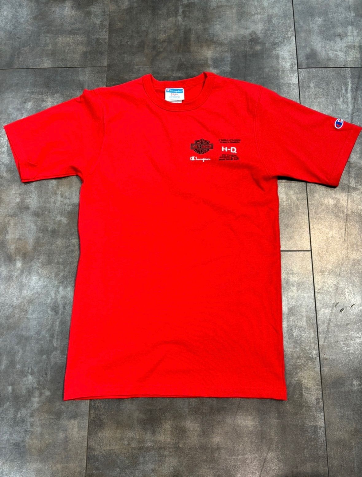 ハーレーダビッドソンTシャツ HARLEY DAVIDSON 磯臭 × champion
