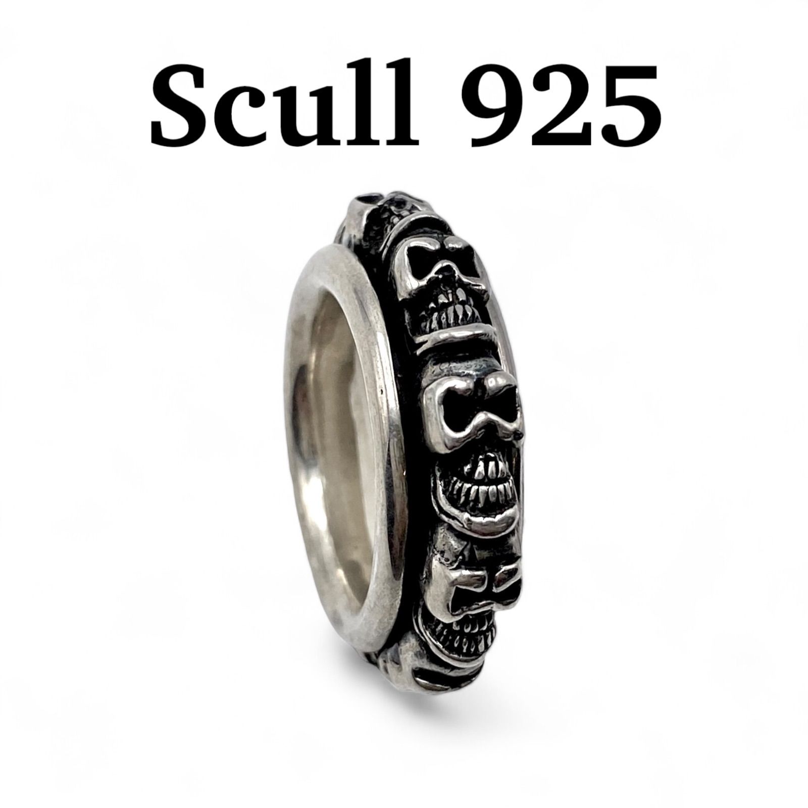 精妙巧緻】スカル Silver 925 刻印 00s Vintage Design Ring