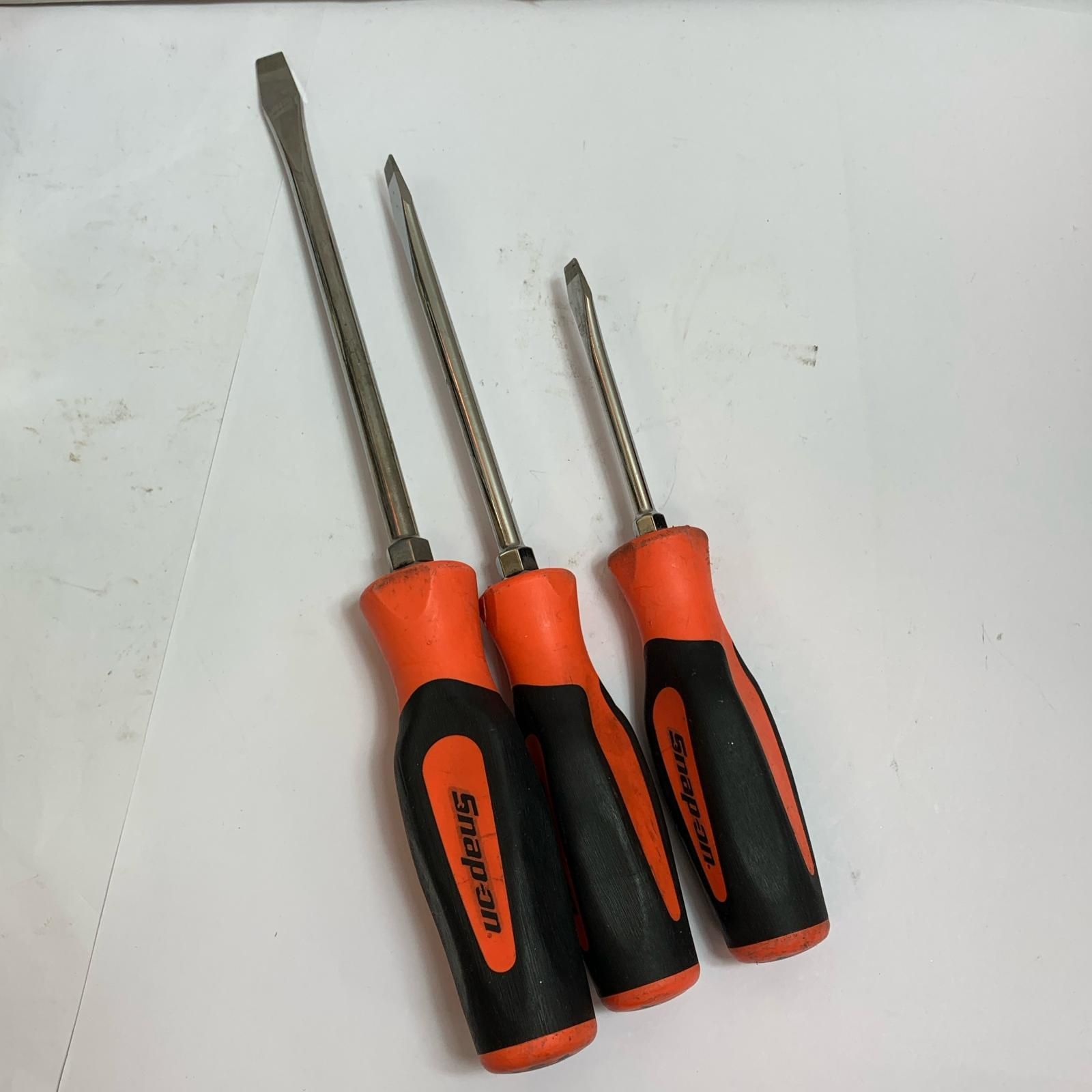 ♭♭Snap-on スナップオン マイナスドライバー 3本セット SGD8B SGD6B SGD4B