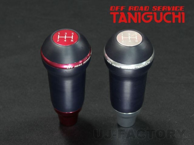 【ORS タニグチ】ラウンドシフトノブ シルバー/レッド 1個 ジムニー JB64W シエラ JB74W OFF ROAD SERVICE TANIGUCHI