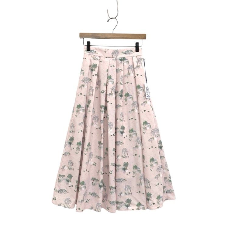 seventen by MIHO KAWAHITO 白スカート　サイズS KEITA MARUYAM × SEVEN TEN by MIHO KAWAHITO 庭園プリントフレア
