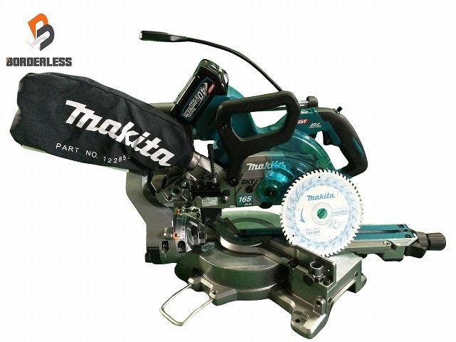 makita マキタ 40Vmax 165mm 充電式スライドマルノコ LS009G 鮫肌チップソー バッテリー1個 BL4025 付 切断機 木工 106835