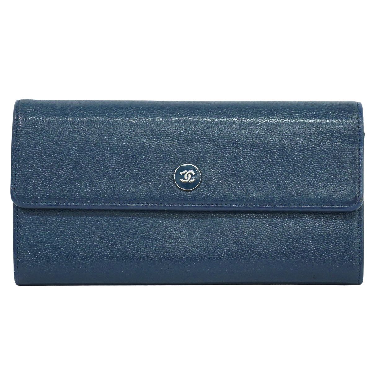 【新古品】シャネルCHANELマトラッセ キャビアスキン ココマーク長財布 CHANEL シャネル 長財布 ロングウォレット ラウンドファスナー