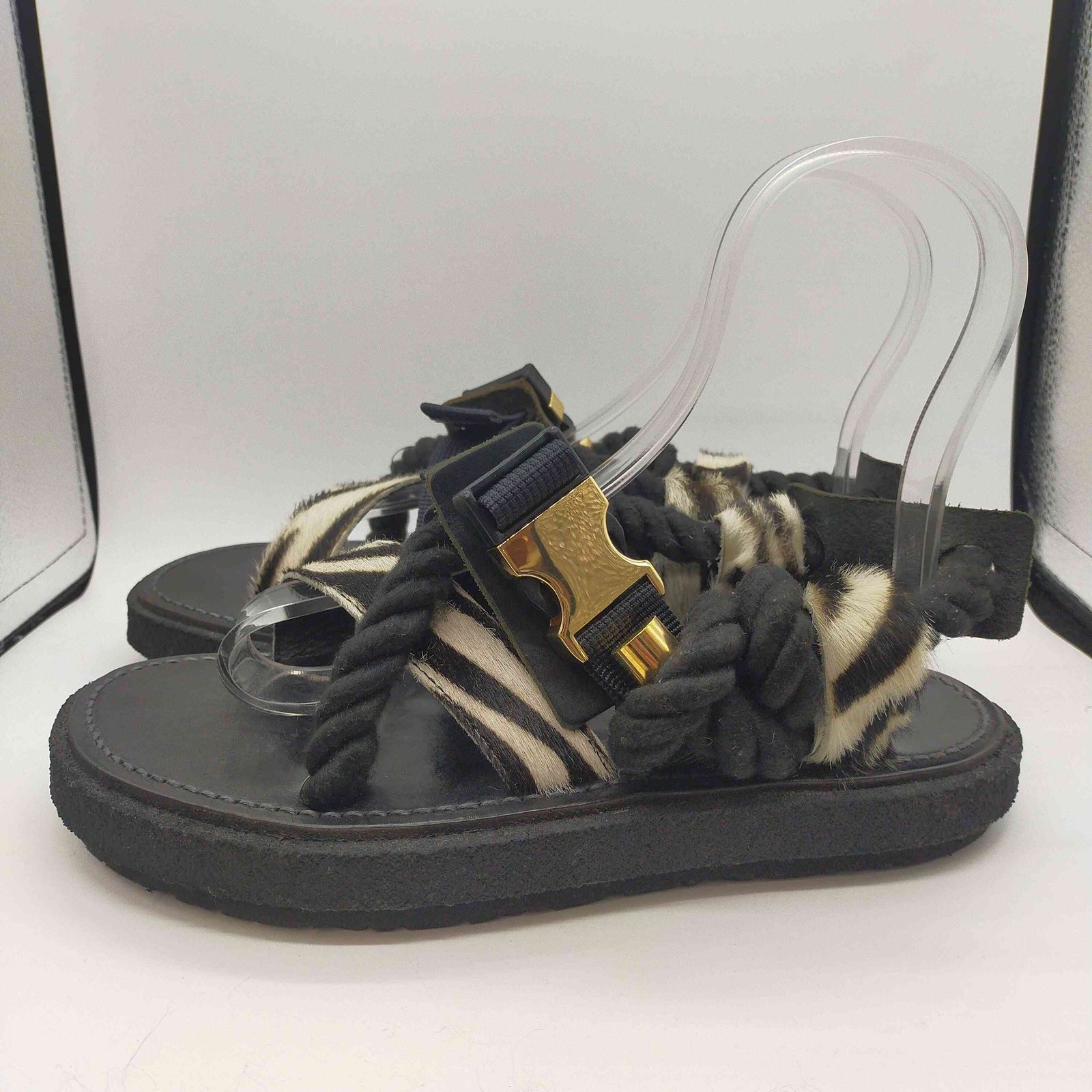sacai サカイ 20SS ロープサンダル Vibram レザー サンダル サカイ Sacai 20SS ロープサンダル Vibram ソール レザー