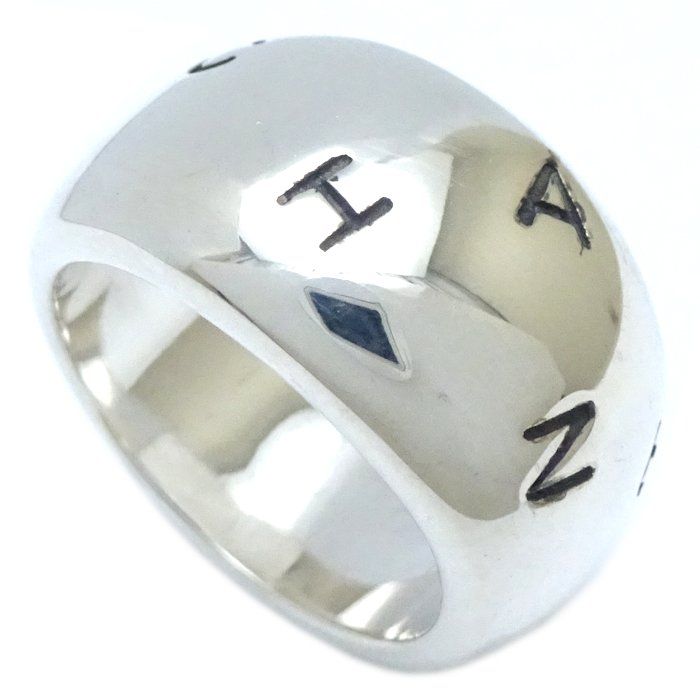 CHANEL シャネル ロゴ リング 指輪 13号 シルバー925/291683