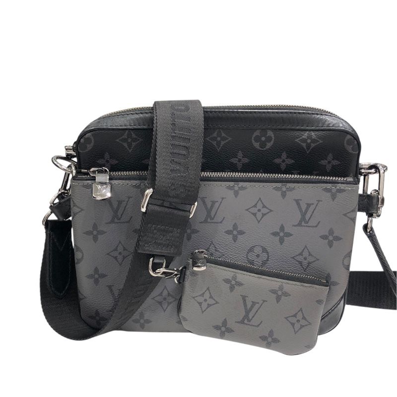 ルイ ヴィトン LOUIS VUITTON トリオ メッセンジャー ブラック モノグラム エクリプス メンズ ショルダーバッグ