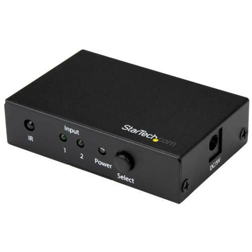 【新品・2営業日で発送】スターテック 2入力1出力HDMIディスプレイ切替器／スイッチャ?／セレクター リモコン付