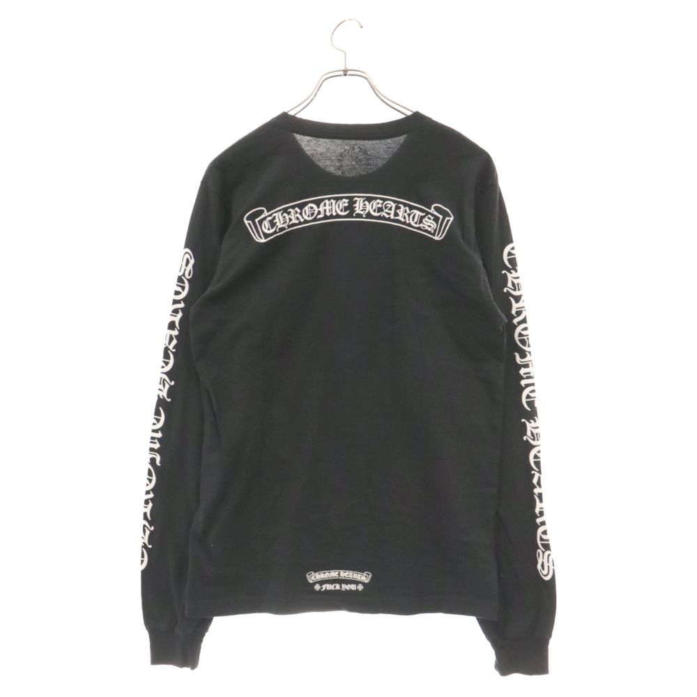 美品 クロムハーツ スクロールロゴ ロングスリーブ カットソー 黒 美品 クロムハーツ スクロールロゴ ロングスリーブ カットソー 黒 楽天