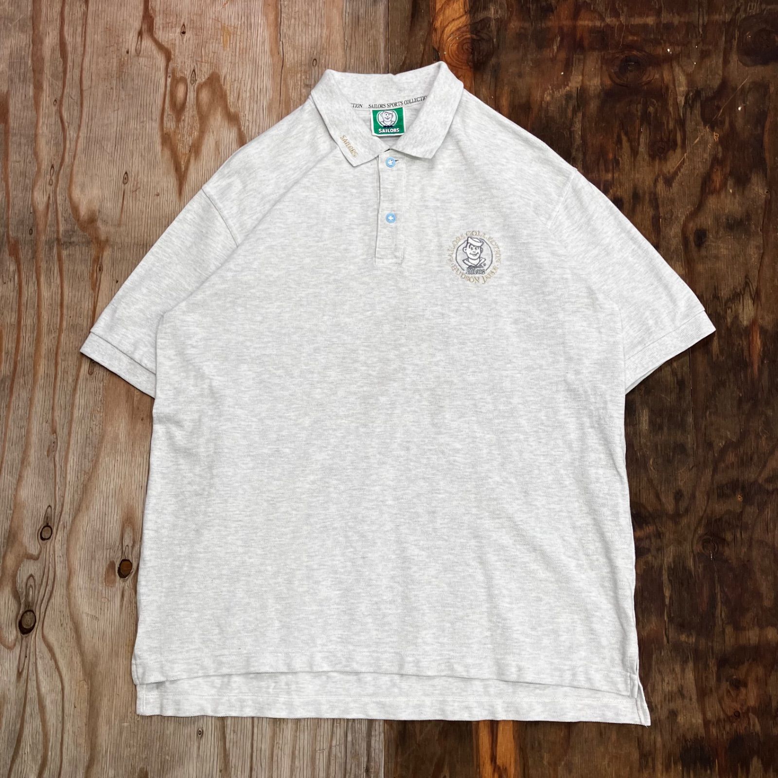 【SAILORS セーラーズ】おニャン子クラブ 半袖ポロシャツ Y2K レトロ② SAILORS セーラーズ ポロシャツ 半袖 おニャン子クラブ 80s 刺繍