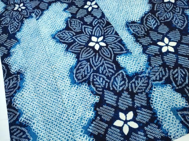 全国一律送料無料で お届け. 平和屋着物∴夏物 浴衣 有松鳴海絞り 舞花文 綿 CAAW1191ng