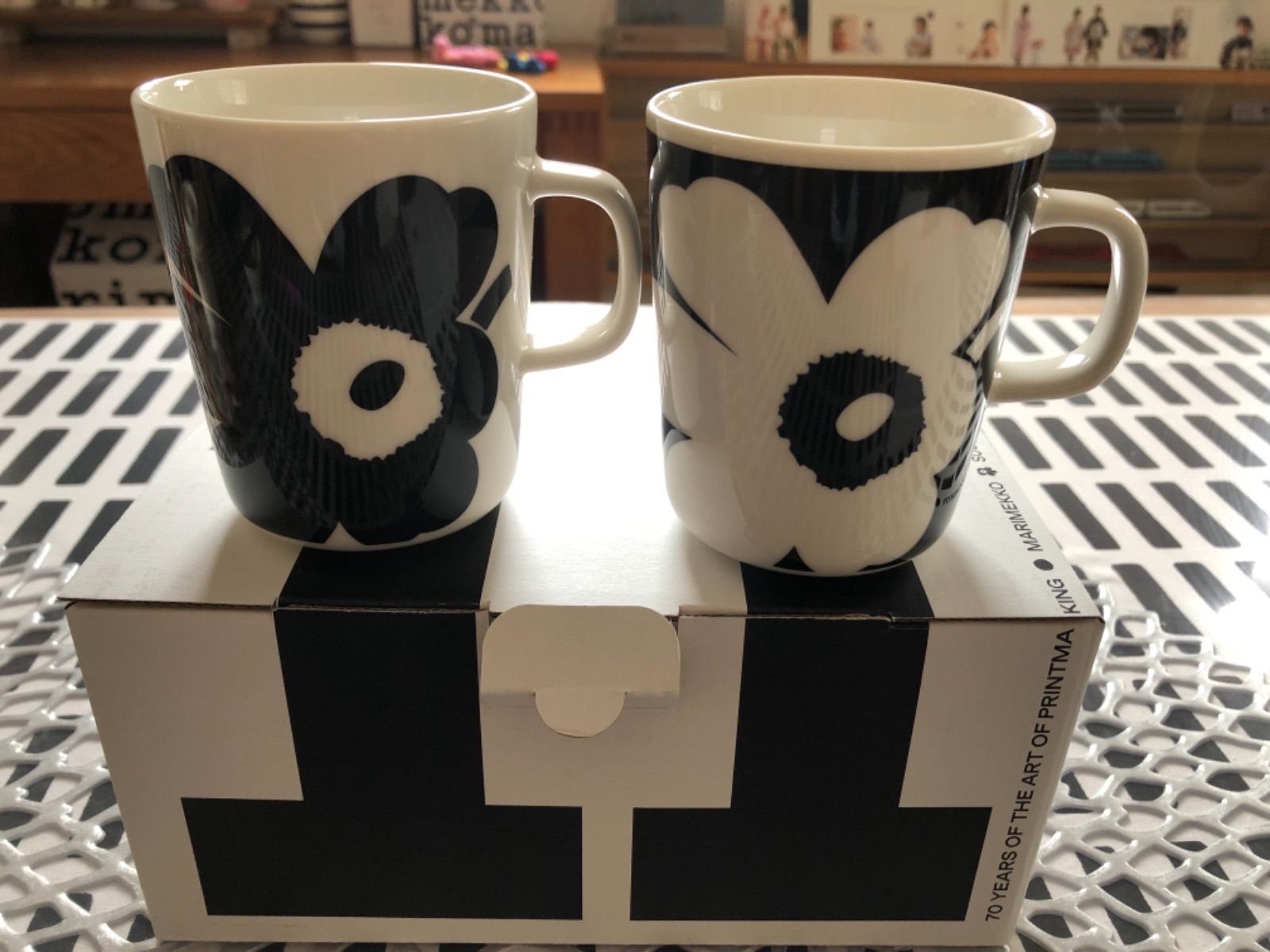 70周年】marimekko マリメッコ Unikko 限定マグカップ 2個-