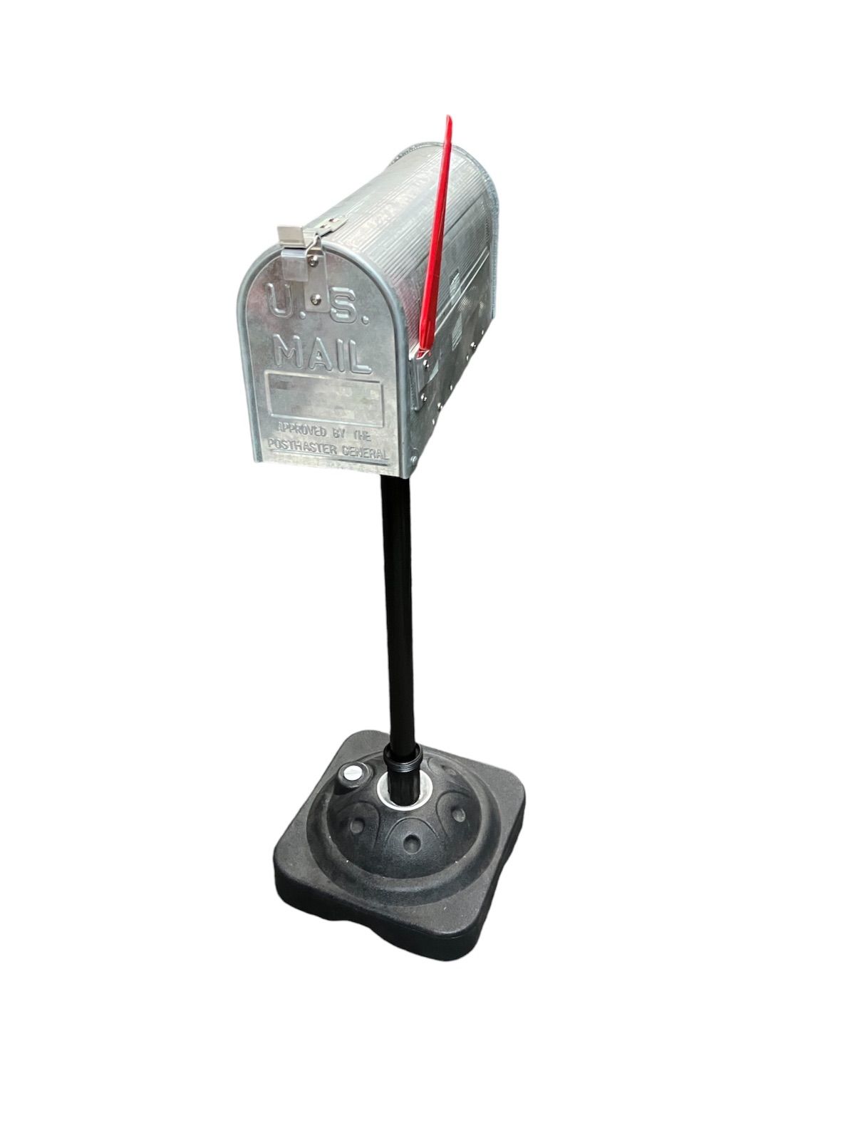 郵便ポスト 郵便受け USメールボックススタンドお洒落なシルバー色ポスト