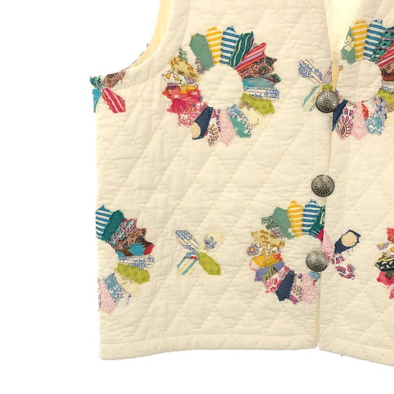 【美品】  dahl&#39;ia / ダリア | フラワーキルト ベスト | F | マルチカラー | レディース 美品】 dahl'ia / ダリア | フラワーキルト ベスト | F | マルチ