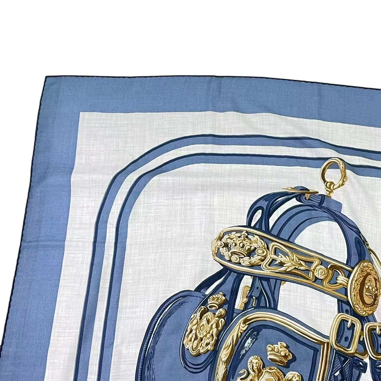 極美品 Hermes エルメス BRIDES de GARA プチカレ スカーフ HERMES エルメスBRIDES de GARA スカーフ カレ40