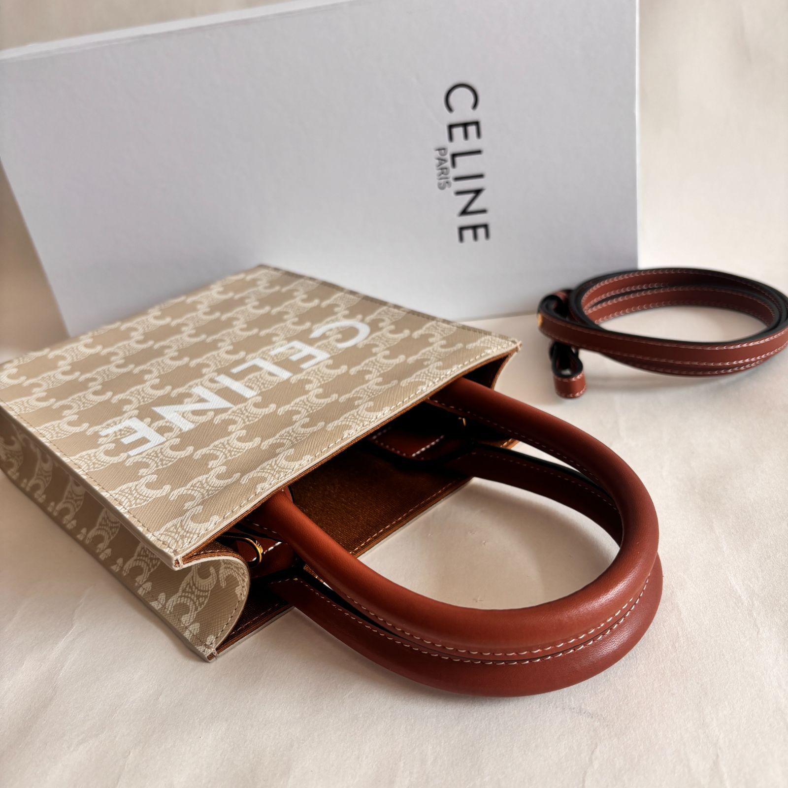 CELINE スモール バーティカル トリオンフキャンバス