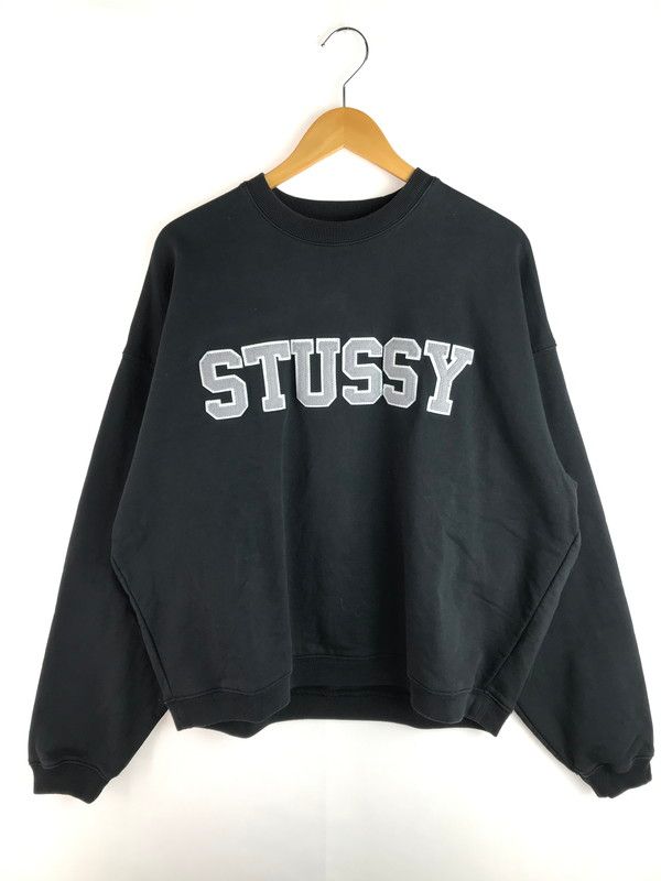 STUSSY ステューシー RELAXED OVERSIZED CREW 118517 リラックス オーバーサイズ クルーネックスウェット ロゴ トレーナー 142-250528-hi-10-tag
