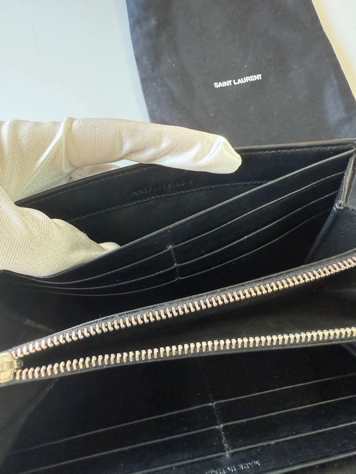 サンローラン YSL クロコ型押し長財布 レザー SAINT LAURENT - メルカリ