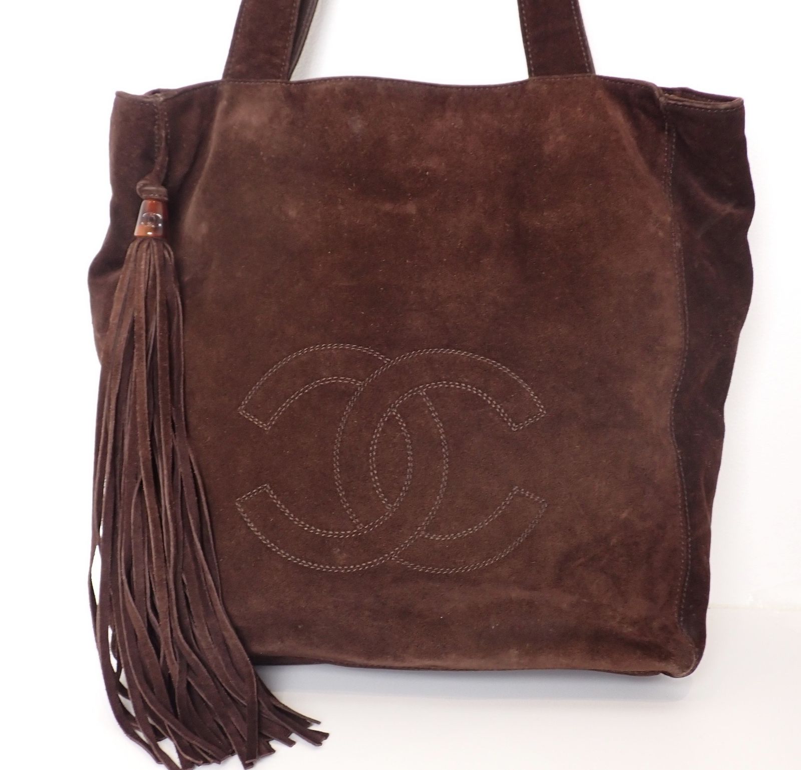 CHANEL(シャネル) デカ ココマーク フリンジ トートバッグ ショルダー