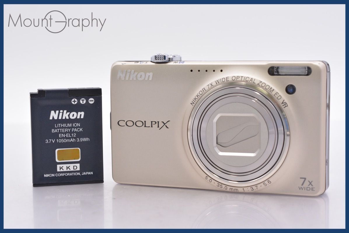 上 ニコン Nikon COOLPIX S6000 7x バッテリー付属 完動 同梱可 am643
