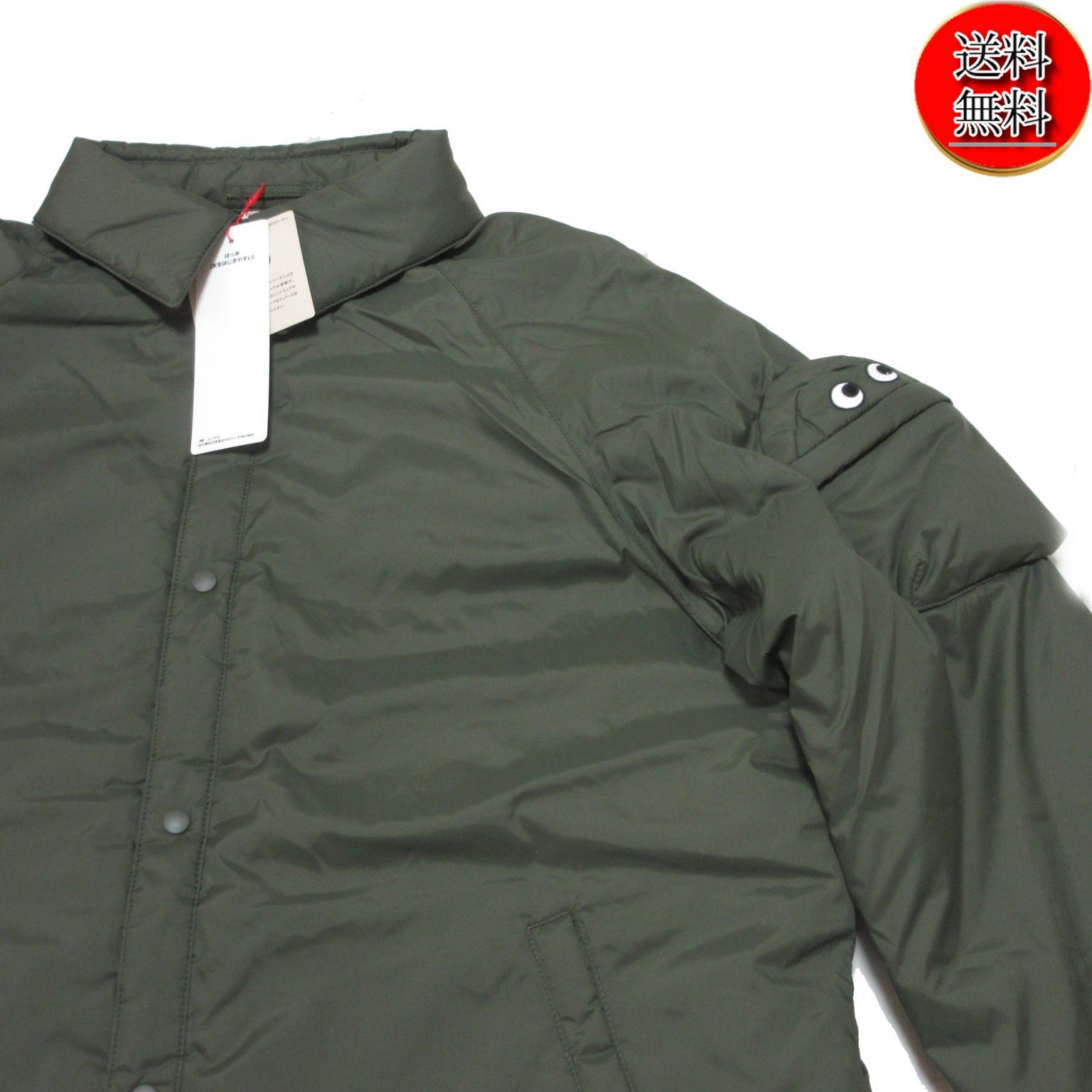 【送料無料★匿名配送★新品】アニヤハインドマーチｘUNIQLO パフテックジャケット オリーブ160cm/ユニクロ