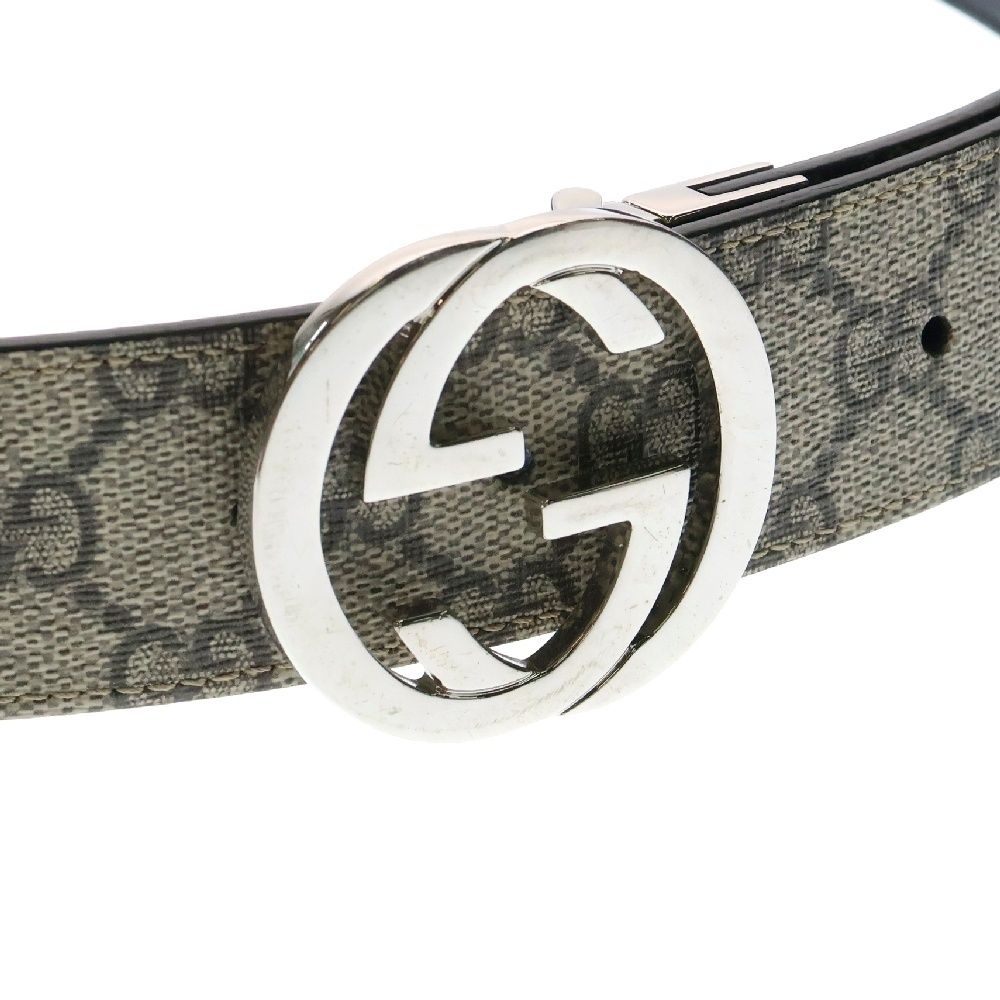 GUCCI (グッチ) GGスプリーム インターロッキングG ロゴ ベルト