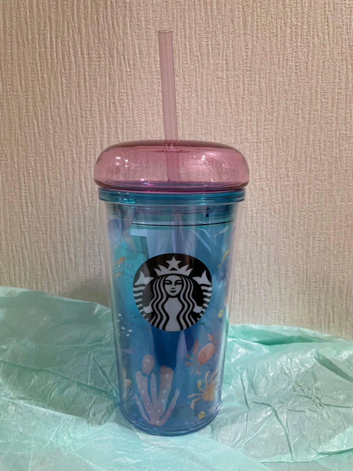 スタバ　タンブラー　ボトルオーシャンアイコンズ355ml