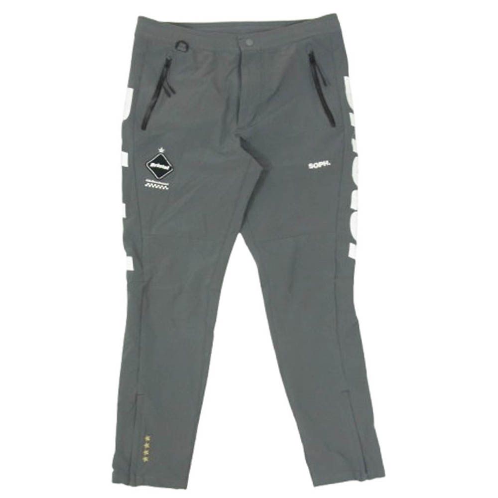 F.C.R.B. エフシーアールビー 19SS FCRB-190007 パッチ プリント ロゴ ナイロン ロング パンツ グレー系 M